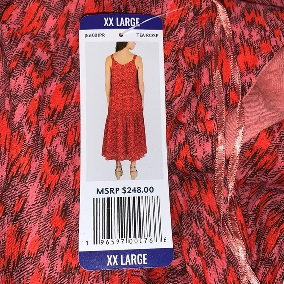 (XXL)- Joie Bondi Sleeveless Animal Print Maxi Dress- Tea Rose - Picture 10 of 12